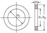 DIN 433 Шайба плоская узкая подкладная, оцинкованная, стальная, для винтов с цилиндрической головкой, ГОСТ 10450, ISO 7092