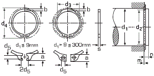 DIN 471 Кольцо стопорное наружное для вала ГОСТ 13942, стальное упорное