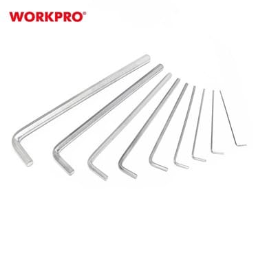 Workpro набор ключей шестигранных удлиненных 1-10 мм г-образных угловых