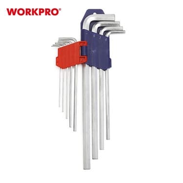 Workpro набор ключей шестигранных удлиненных 1-10 мм