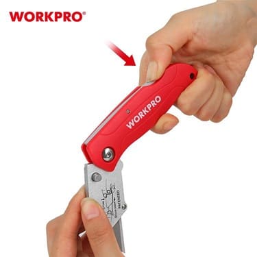 Workpro нож трапециевидный складной строительный
